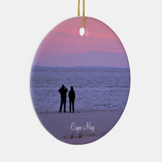 Cape May Ocean Sunset Keramik Ornament (Rechts)