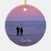 Cape May Ocean Sunset Keramik Ornament (Vorne)