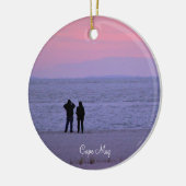 Cape May Ocean Sunset Keramik Ornament (Links)