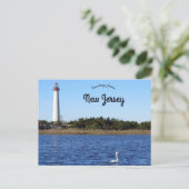 Cape May Point Lighthouse New Jersey Postkarte (Stehend Vorderseite)