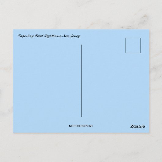 Cape May Point Lighthouse New Jersey Postkarte (Rückseite)