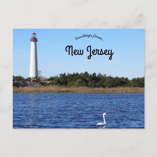 Cape May Point Lighthouse New Jersey Postkarte (Vorderseite)
