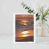 Cape May Point New Jersey Sunset Postkarte (Stehend Vorderseite)