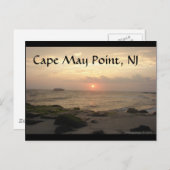 Cape May Point, NJ at sunset greeting card Postkarte (Vorne/Hinten)