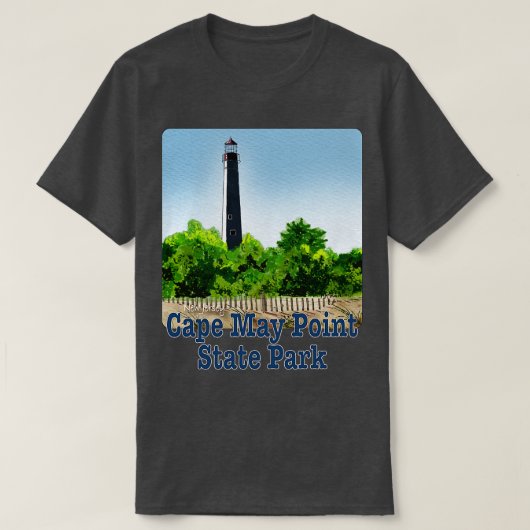 Cape May Point Staat Park New Jersey T-Shirt (Design vorne)