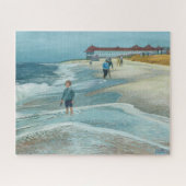 Cape May Point Surf Jigsaw Puzzle (Horizontal)