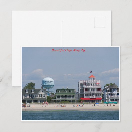 Cape May Postkarte (Vorne/Hinten)