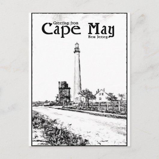 Cape May Postkarte (Vorderseite)