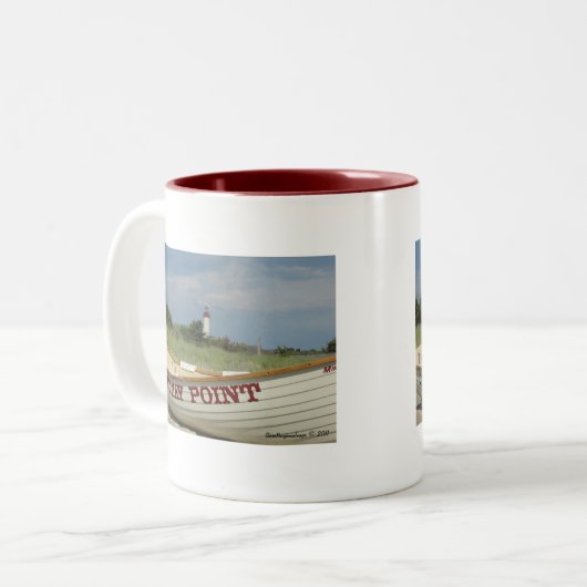 Cape May Punkt-Tasse Zweifarbige Tasse (Vorderseite Links)