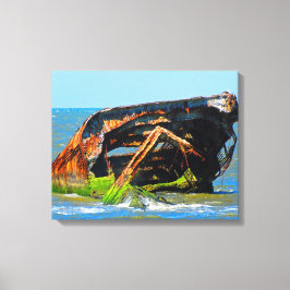 Cape May Shipwreck Leinwanddruck