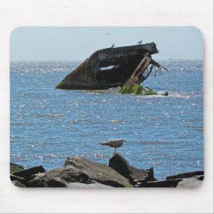 Cape May Shipwreck Mousepad