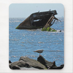 Cape May Shipwreck Mousepad