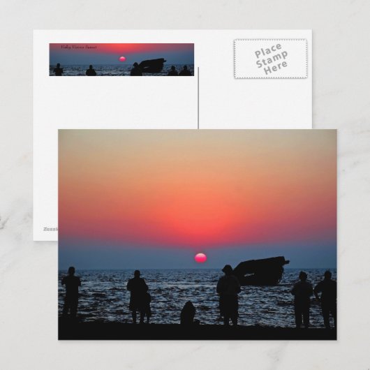 Cape May Sunset Postkarte (Vorne/Hinten)