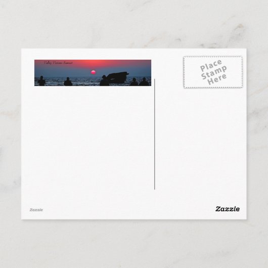 Cape May Sunset Postkarte (Rückseite)