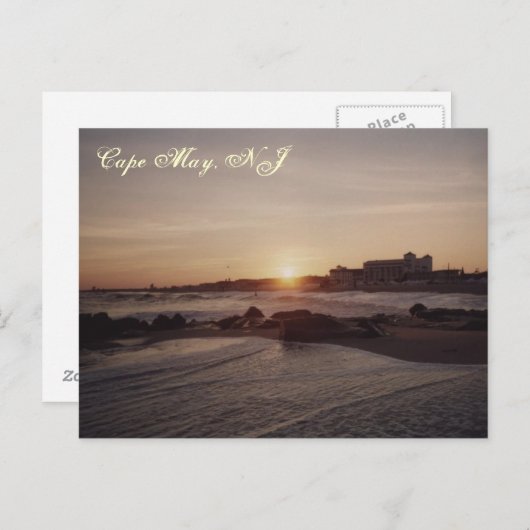 Cape May Sunset Postkarte (Vorne/Hinten)