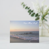 Cape May Waves Postcard Postkarte (Stehend Vorderseite)