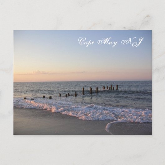 Cape May Waves Postcard Postkarte (Vorderseite)