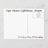 Cape Meares Lighthouse, Oregon Postkarte (Rückseite)
