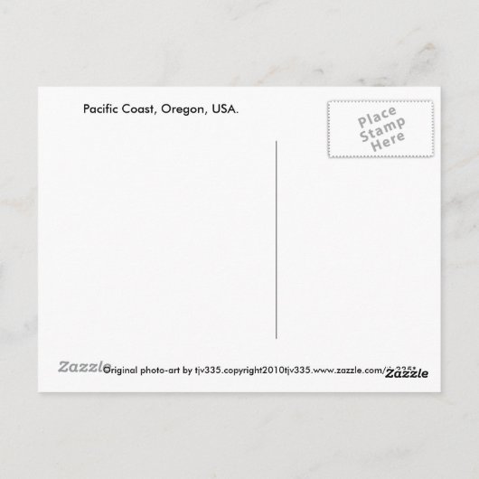 Cape Mist Postcard Postkarte (Rückseite)