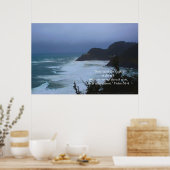 Cape Mist Print w/Scripture Verse Poster (Küche)