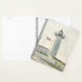Cape Neddick Leuchtturm Aquarell Planer (Anzeige)