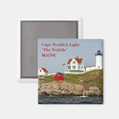 Cape Neddick Light, Maine Magnet (Vorderseite/Rückseite)