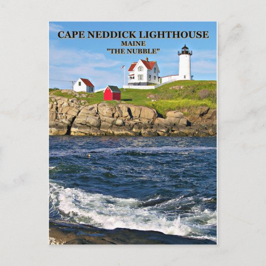 Cape Neddick Light "the Nubble", Maine Postcard Postkarte (Vorderseite)