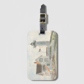 Cape Neddick Lighthouse Gepäckanhänger (Vorderseite Vertikal)