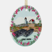 Cape Neddick Lighthouse Keramik Ornament (Rechts)