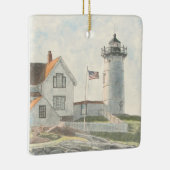 Cape Neddick Lighthouse Keramikornament (Rechts)
