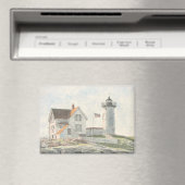 Cape Neddick Lighthouse Magnet (In Situ (Geschirrspüler))