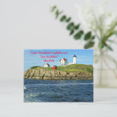 Cape Neddick Lighthouse the Nubble, Maine Postcard Postkarte (Stehend Vorderseite)