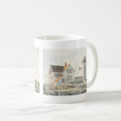 Cape Neddick Lighthouse Watercolor Kaffeetasse (VorderseiteRechts)