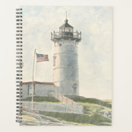 Cape Neddick Lighthouse Watercolor Planer