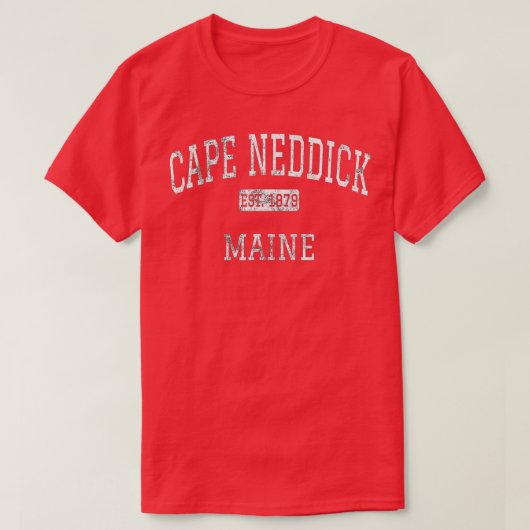 Cape Neddick Maine ME Vintag T-Shirt (Design vorne)