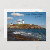 Cape Neddick "Nubble" Light House Postkarte (Vorne/Hinten)