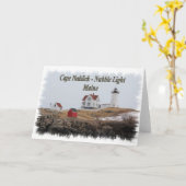 Cape Neddick - Nubble Light Karte (Gelbe Blume)
