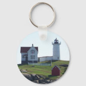 Cape Neddick Nubble Light Schlüsselanhänger (Vorderseite)