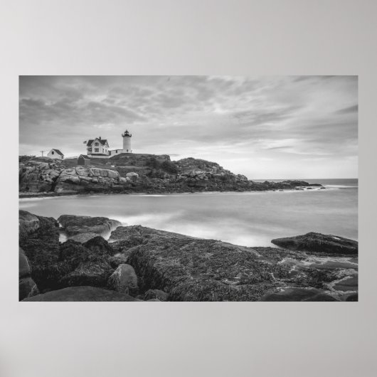 Cape Neddick Nubble Lighthouse, York, USA Poster (Vorne)