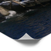 Cape Neddick ( Nubbles ) Leuchtturm Winter Print Poster (Ecke)