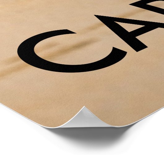 Cape Ocean, CAPE TOWN Poster (Ecke)