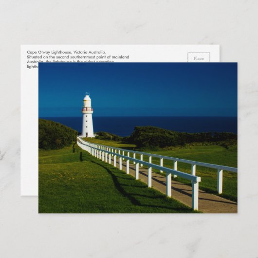 Cape Otway Lighthouse Postkarte (Vorne/Hinten)
