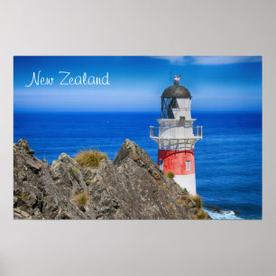 Cape Palliser Neuseeland Leuchtturm Poster