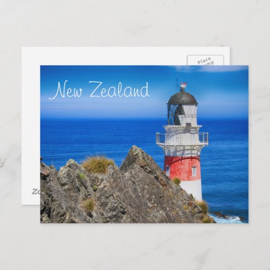 Cape Palliser Neuseeland Leuchtturm Postkarte (Vorne/Hinten)