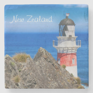 Cape Palliser Neuseeland Leuchtturm Steinuntersetzer