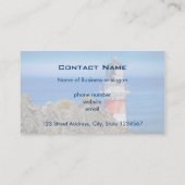 Cape Palliser Neuseeland Leuchtturm Visitenkarte (Rückseite)