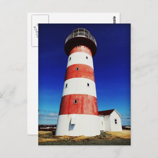 Cape Pine Lighthouse Postkarte (Vorne/Hinten)