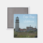 Cape Poge Light House Souvenir Magnet (Vorderseite/Rückseite)