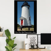 Cape Poge Light Lighthouse Chappaquiddick Island Poster (Heimbüro)