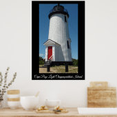 Cape Poge Light Lighthouse Chappaquiddick Island Poster (Küche)